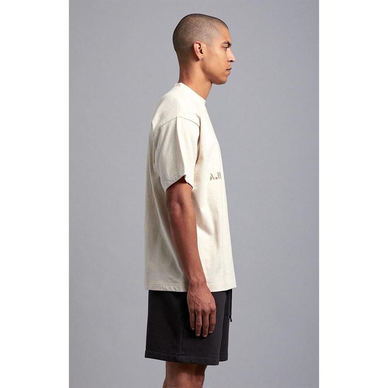 A.R.C. Men's Heather Oatmeal Vintage Wash Heavyweight Oversized T-Shirt