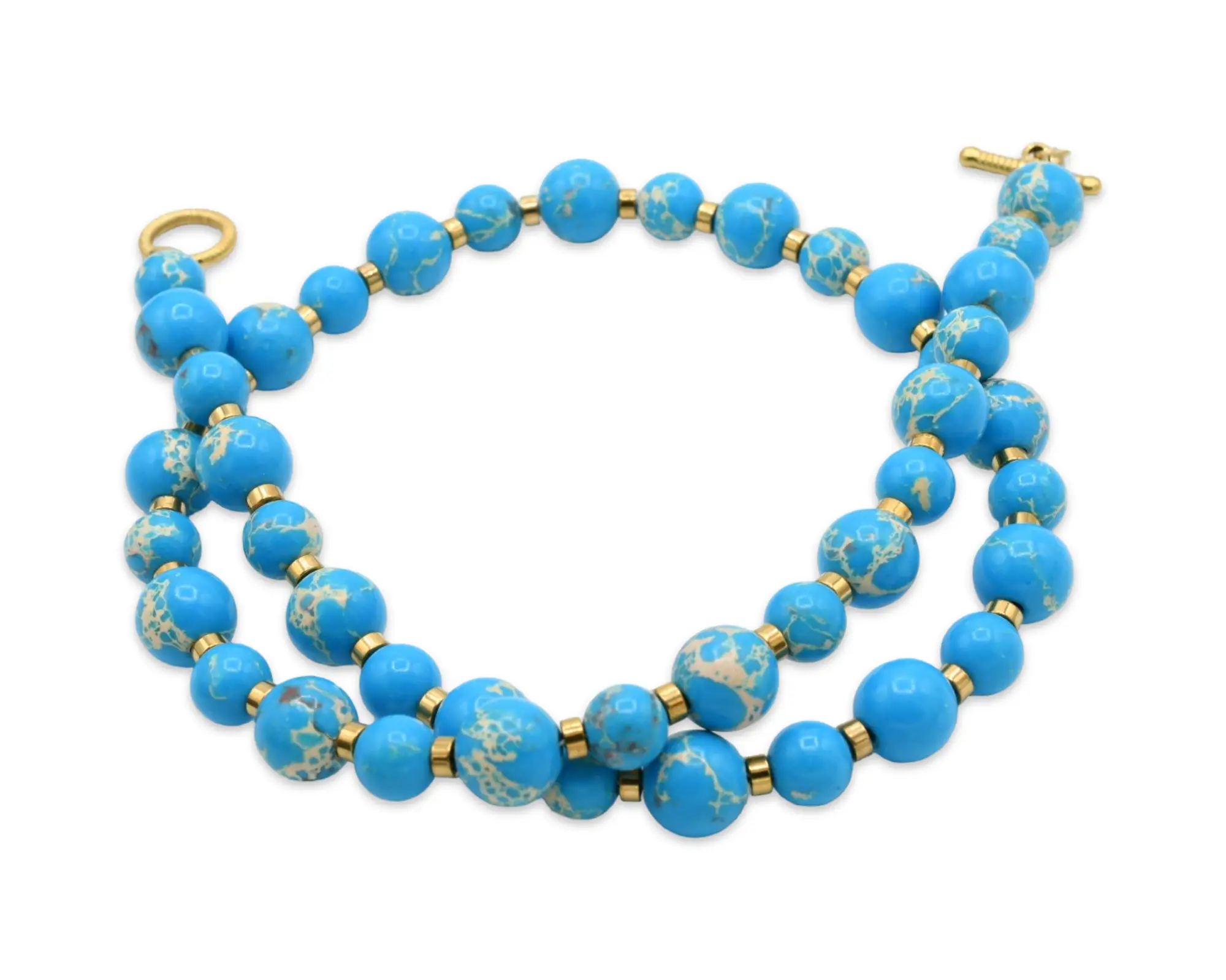Blue Turquoise Necklace - Elegant Design with Turquoise Elements, Ideal for Any Occasion