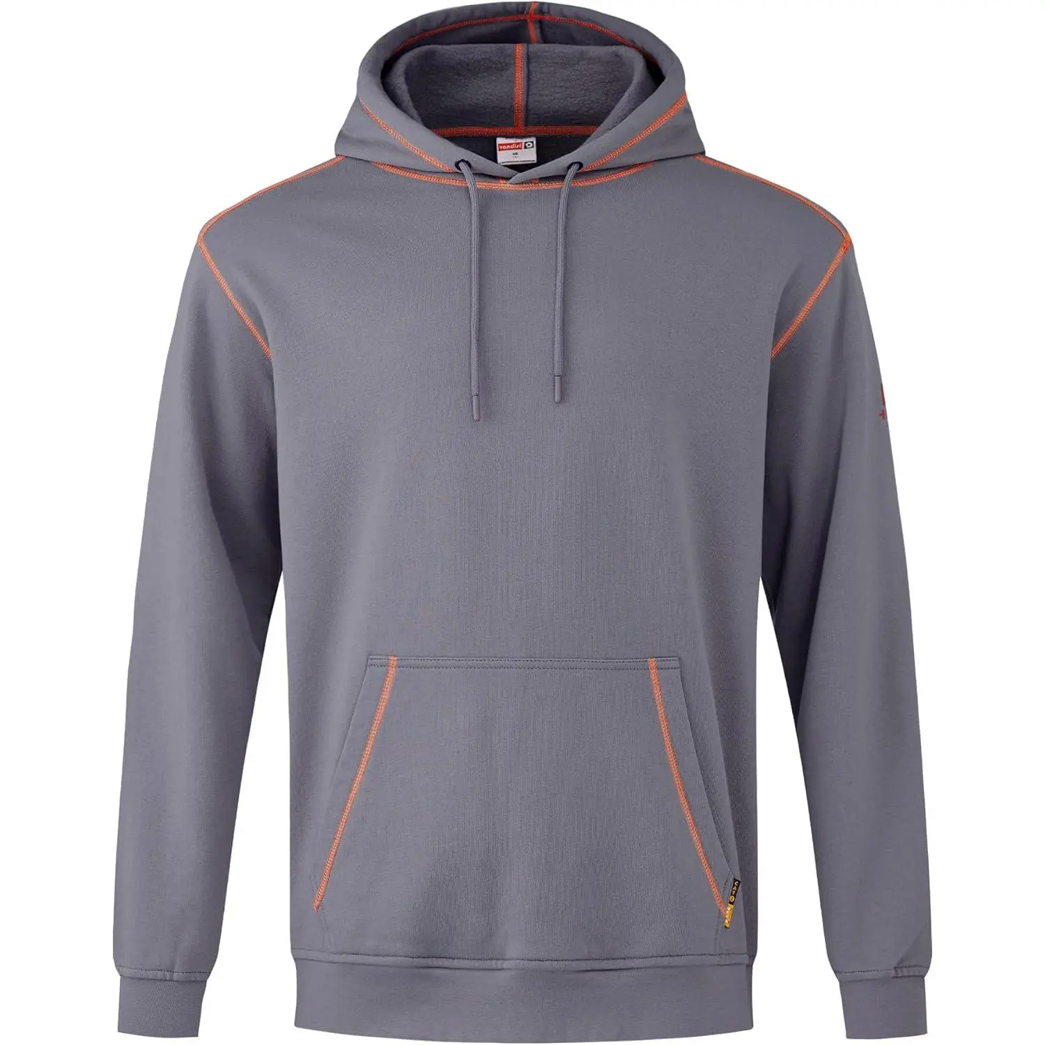 FR Hoodies for Men Flame Resistant Pullover 10.5oz FR Sweatshirt Heavy Weight 100% C Hooded Shirt