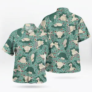 Sunshine & Smiles – Cute Anime Snor PKM  Hawaiian Shirt Sleepy Tropical Aloha Shirt