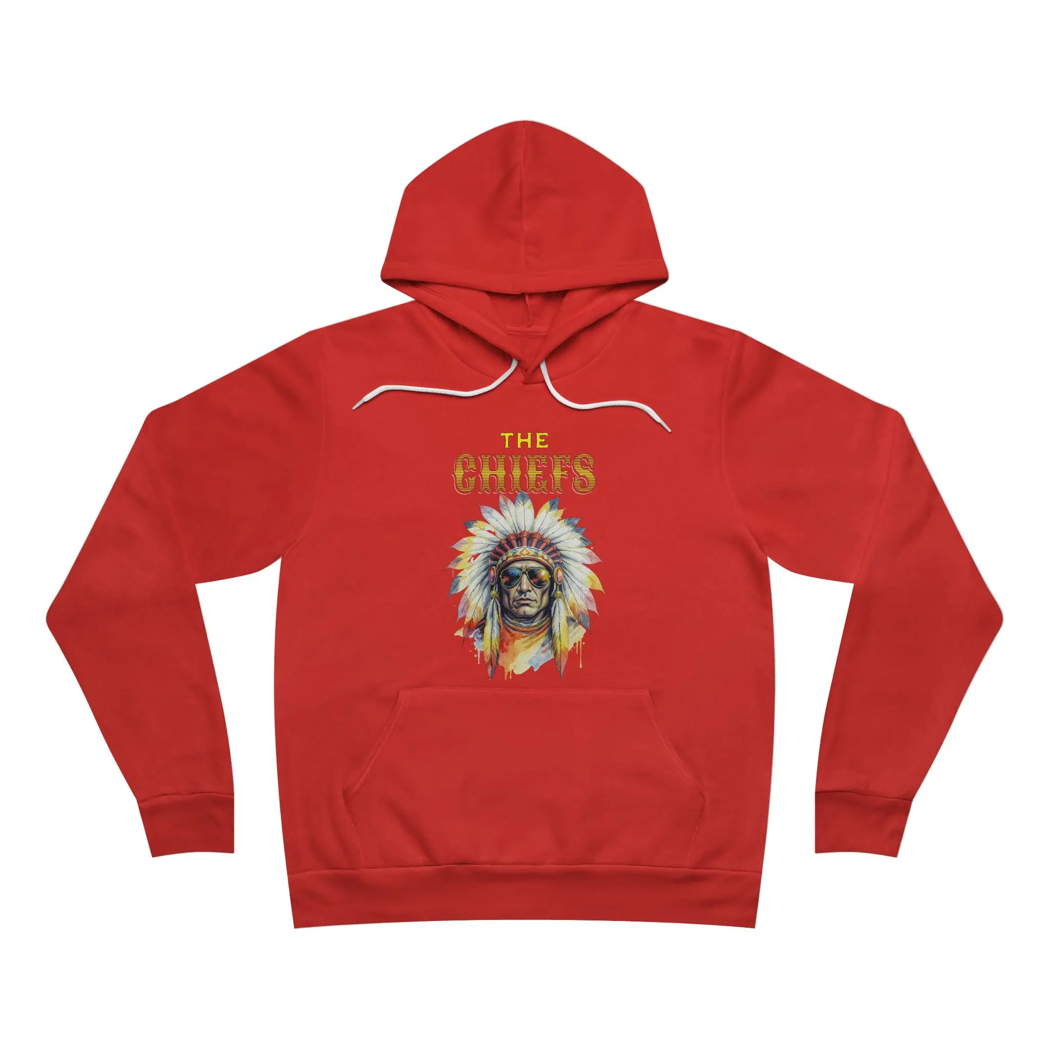 The Chiefs Football  Unisex Pullover Hoodie with Native American Chief Design, Cozy Fall Apparel, Great for Game Days, Gift for Sports Fans