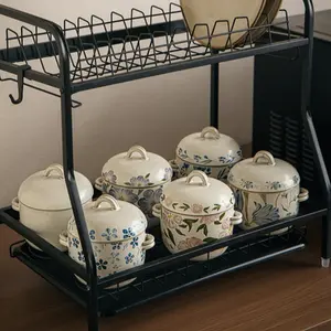 Boixioda Handmade Ceramic Soup Bowl, 395ML 4 Inch Storage Jar, Snack Container, Dessert Jar, Serving Bowls, Food Serving Utensil