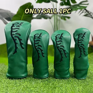 Golf Club Protective Covers with Striped Tiger Embroidery, Hot-Selling Wood Club Head Covers, Essential Golf Accessories for Protection