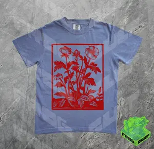 Comfort Colors Vintage Wildflowers Graphic TShirt, 90s Retro Art Tee, Pressed Flowers, Gift For Her, Flower Girl Summer, Screenprint T-shirt