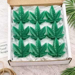 Cannabis Leaf Wax Melt Set of 8 | Custom Scent Color Novelty Gift