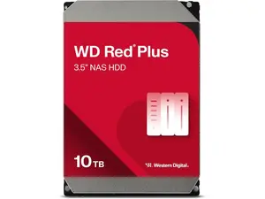 WD Red Plus 10TB NAS Hard Disk Drive - 7200 RPM Class SATA 6Gb/s, CMR, 512MB Cache, 3.5 Inch - WD100EFGX