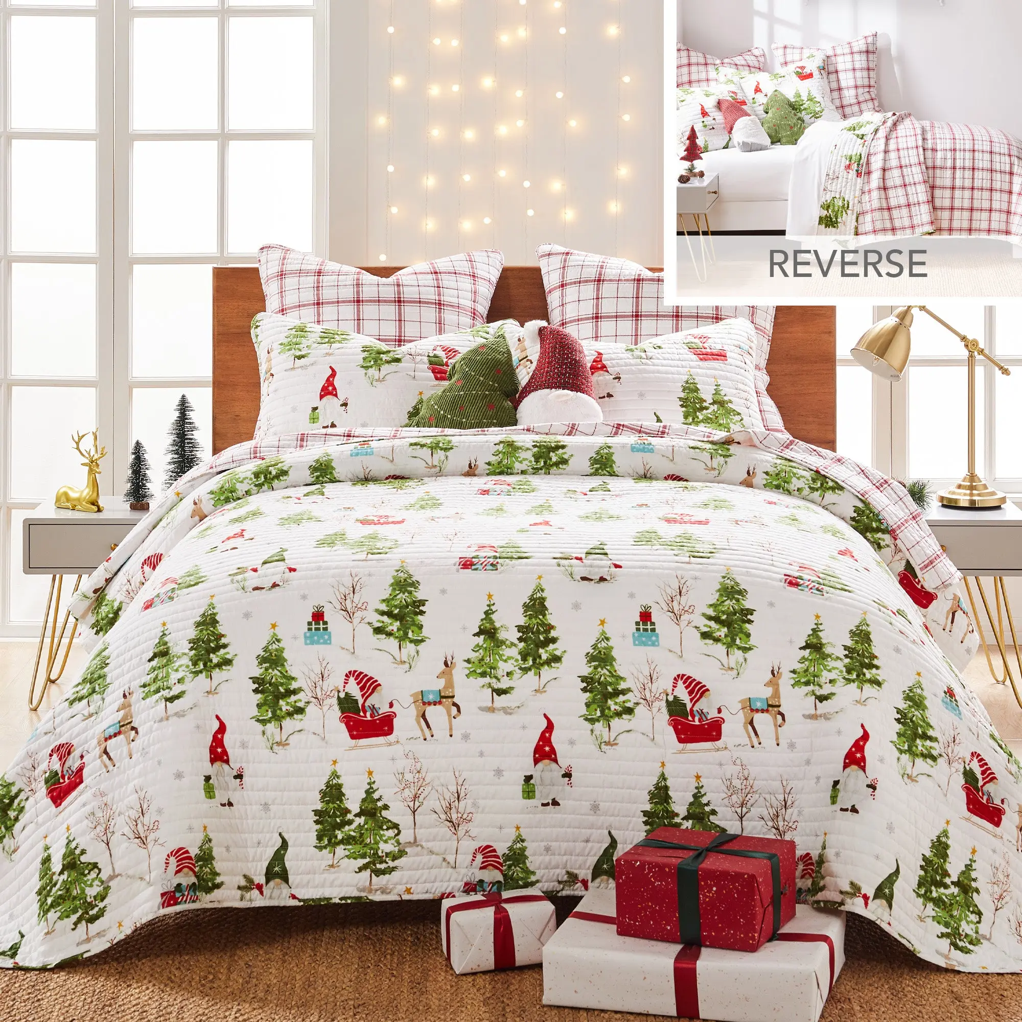 Gnome Forest Quilt Set