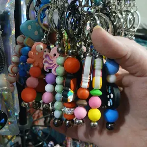 Keychains 2 for $7 Claim on Live Assorted Beaded Designs and Shapes for Unique Accessory Options