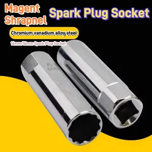 Universal Magnetic Spark Plug Wrench Set for Car Repair, 14/16mm Installation & Replacement Tool Kit, Automotive Maintenance Accessories