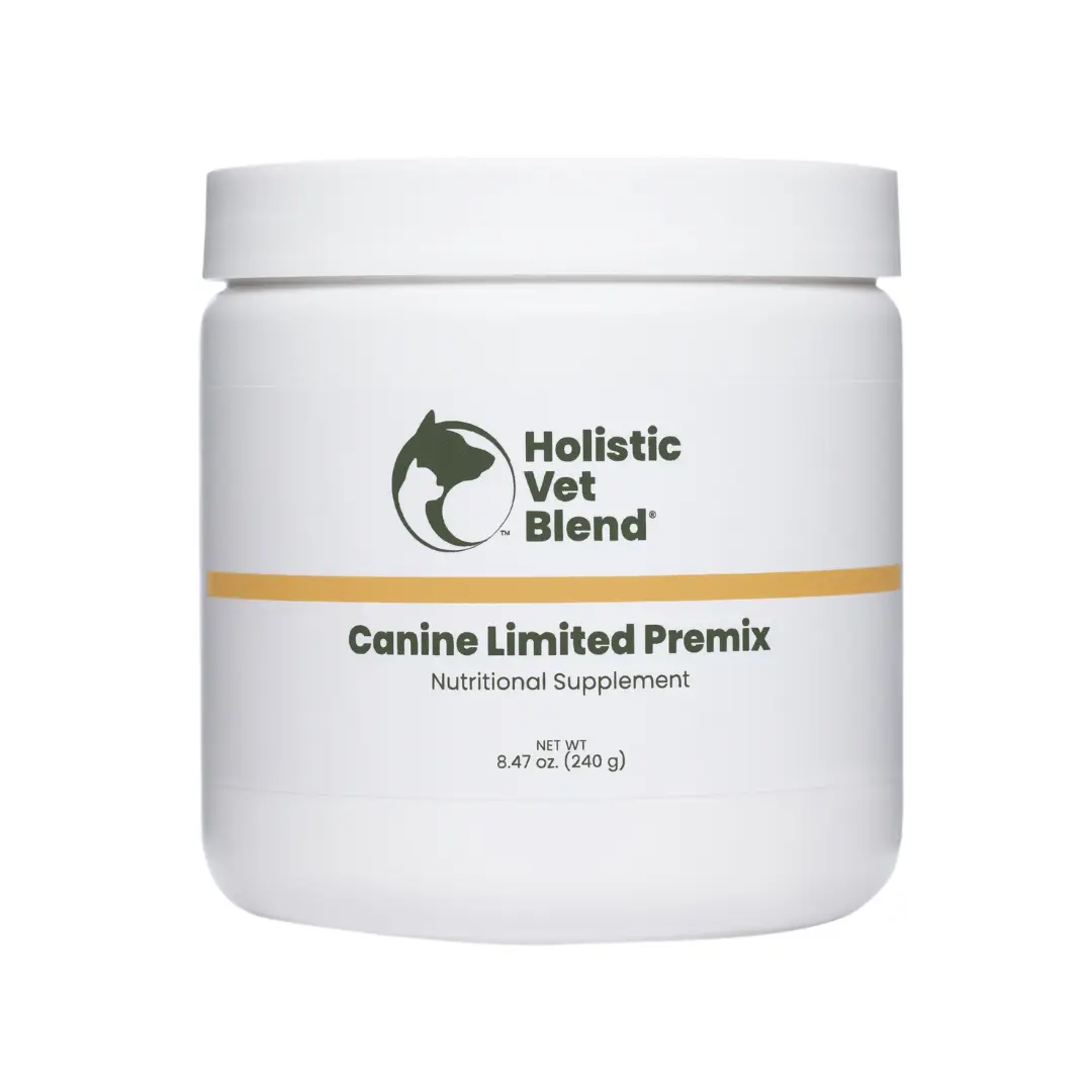 Holistic Vet Blend Canine Limited Premix - Nutritional Supplement for Dogs with Allergies & Sensitivities - 8.47 oz
