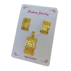 Female Gold-Plated Alloy 3-Piece Jewelry Set - Gold Aesthetic Necklace, Earrings, Ring with Fresh Geometric Texture, Light Luxury Daily Fashion Commuting Accessory