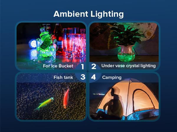 SANSI 8-Pack Submersible LED Pool Lights – RF Remote (200ft), Color-Changing Underwater Spotlights for Ponds, Showers & Inground Pools, Battery Charging, Waterproof with Glue, Magnets & Suction Cups– Perfect for Outdoorfun & Pool Decorations SANSI 8-Pack Submersible LED Pool Lights – RF Remote (200ft), Color-Changing Underwater Spotlights for Ponds, Showers & Inground Pools, Battery Charging, Waterproof with Glue, Magnets & Suction Cups– Perfect for Outdoorfun & Pool Decorations