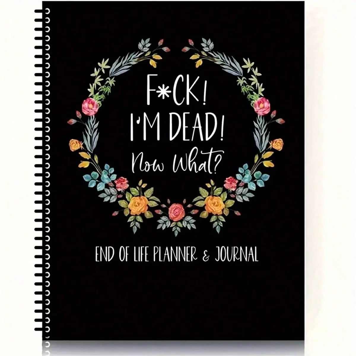 Life End Planning Organizer, Emergency Notebook, Final Arrangement Guide, Personal Wishes & Business Affairs Planner, Paper Material, Spiral Bound Planner, End of Life Planner
