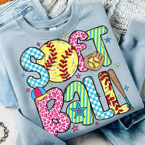 Retro Softball Shirt, Softball Mom Season Sweatshirt, Softball Lover Tee, Mother's Day Gift