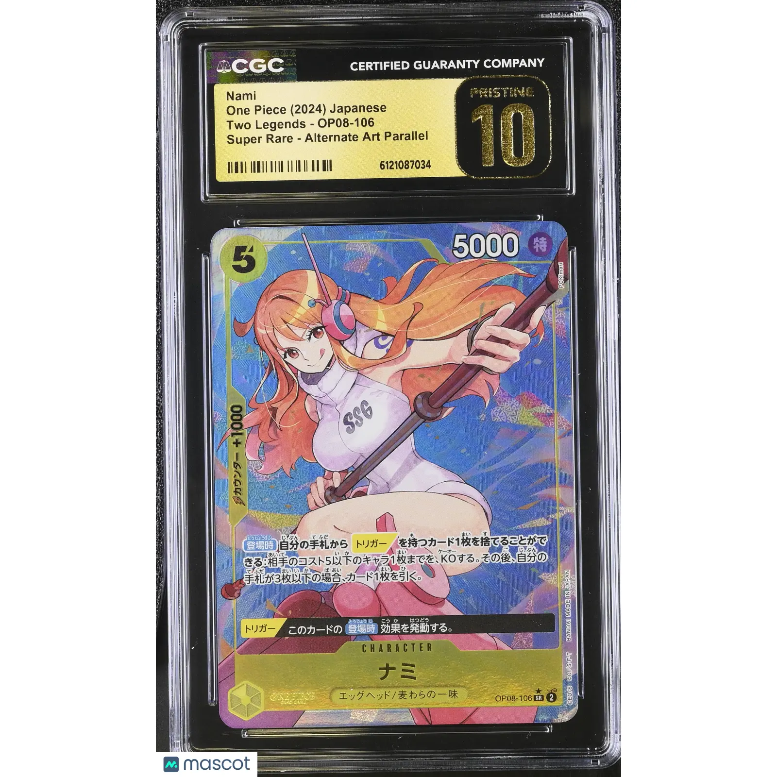 Nami #OP08-106 Japanese 2024 One Piece Two Legends CGC 10 PRISTINE
