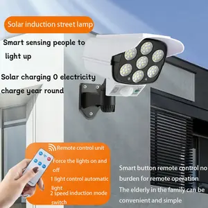 77LED Solar Light Simulation Security Dummy Camera Outdoor Night Light IP65 Waterproof Motion Sensor Lamp 3 Mode For Home Garden