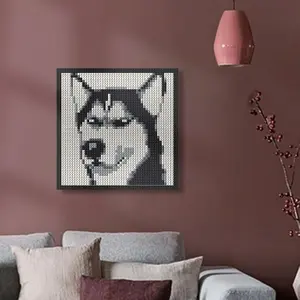 Customized Mosaic Portrait, Personalized Photo Pixel Block Drawing, DIY Home Decoration Puzzle