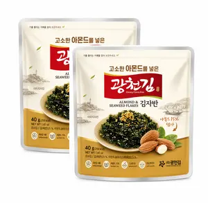 Kimnori Premium Almond Seaweed Flakes (Kimjaban), 2packs