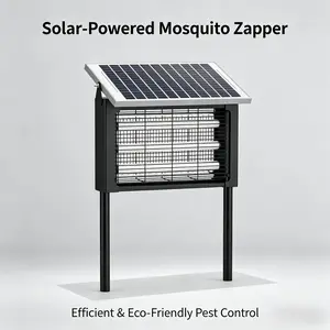 Solar USB Rechargeable Bug Zapper Light, 3 LED Tubes, Hanging/Standing, Waterproof Outdoor Insect Zapper for Backyard Porch Patio Camping