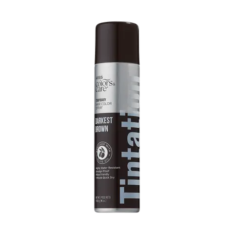 Kiss Colors & Care Tintation Spray - Darkest Brown | Temporary Hair Color Spray, Semi Permanent Hair Color, Hair Dye, Hair Color