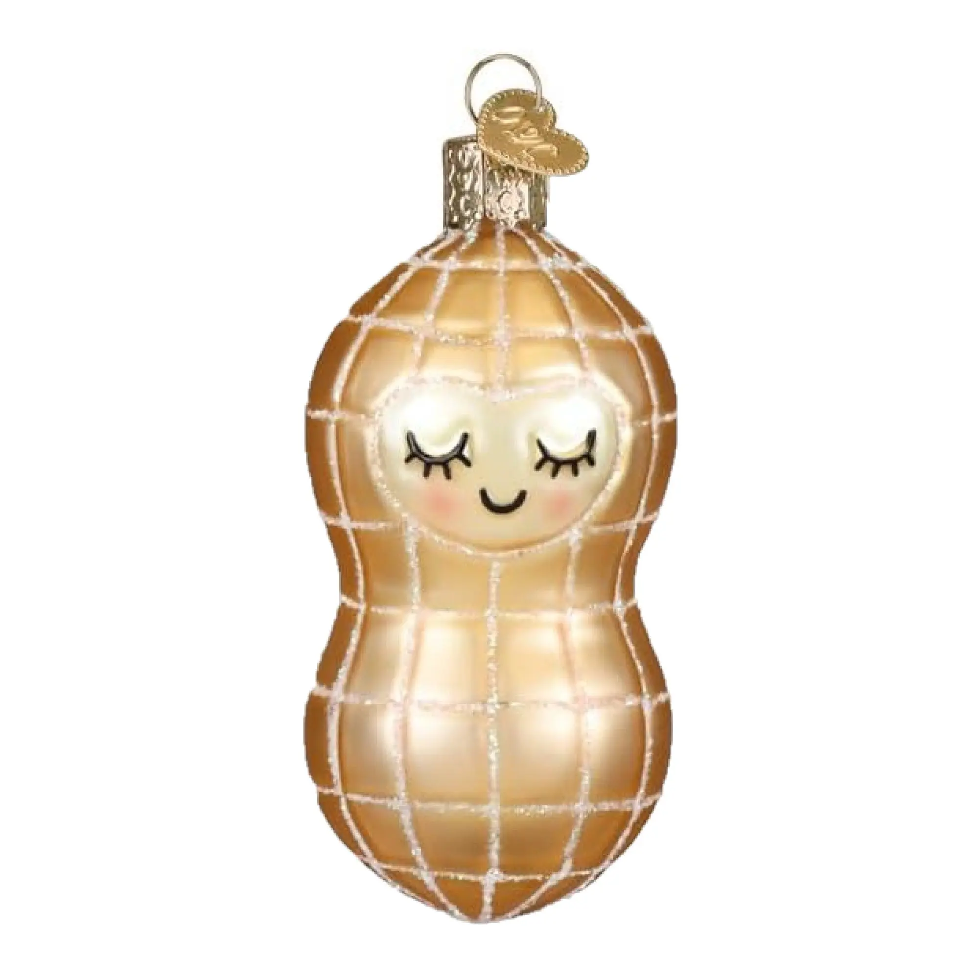 Old World Christmas Blown Glass Ornament for Christmas Tree, Little Peanut