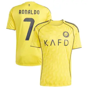 Unisex Soccer AI-Nassr Team #7Ronaldo Champions League Playoffs 2026 Home On Field Jersey - Red