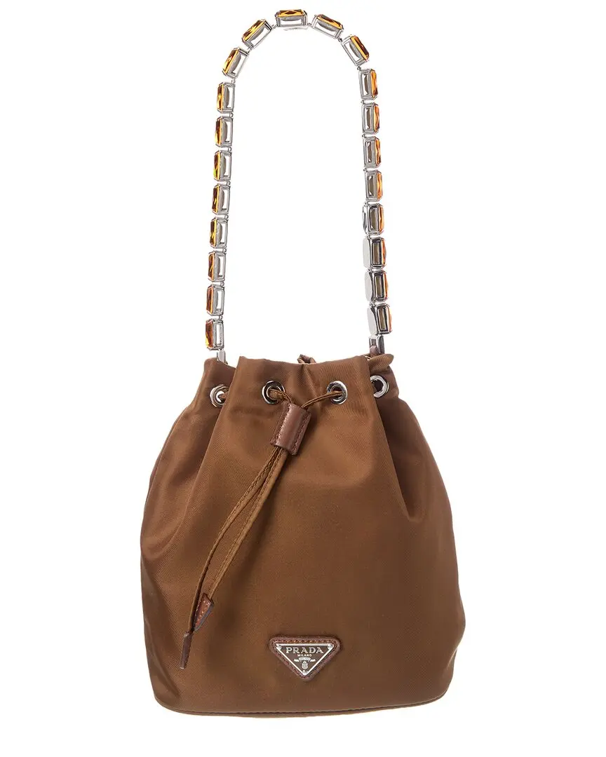 Prada Mini Nylon Bucket Bag