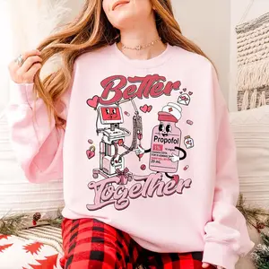 Better Together ER ED ICU Nurse Valentine Shirt, Emergency Department Valentine Shirt, Valentine Er Nurse Shirt, Emergency Room Nurse Gift 1I