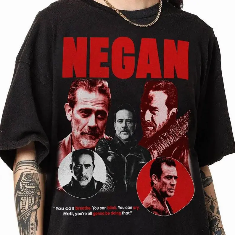 Vintage Negan T Shirt, The Walking Dead Shirt, TWD Shirt, Daryl Dixon Shirt, You Can Breathe, You Can Blink Shirt, TWD Shirt Gift for Men and Women