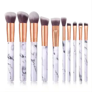 10 Piece Makeup Brush Set, Cosmetic Brushes, Essential Powder Eyeshadow Foundation Kit, Party Beauty Set, Suitable for Beginners