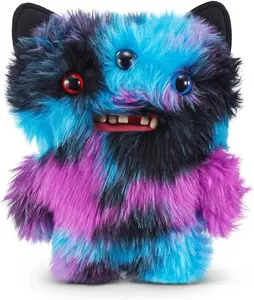 ZURU Fuggler Funny Ugly Monster Plush Toy - 9 in Butt Ugly Pets (Reek-O - Black Cat)