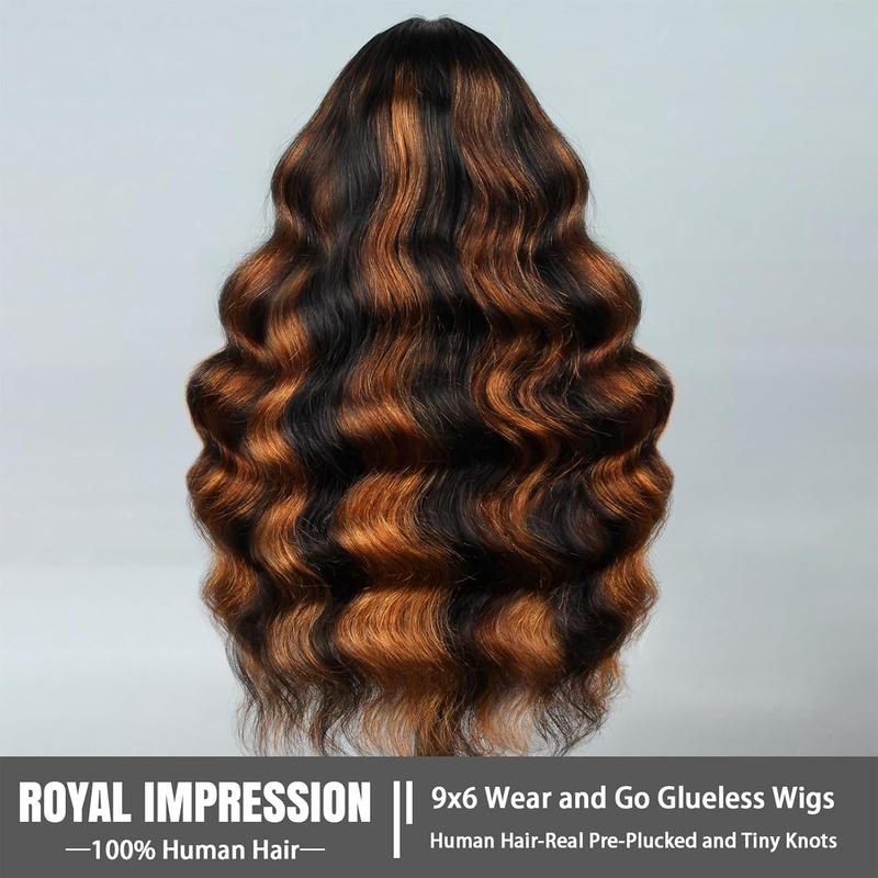 9x6 Wear and Go Glueless Wigs Human Hair Pre Plucked Pre Cut 1B/30 Highlight benin girls wig Ombre Lace Front Wigs Human Hair With Baby Hair 150% Density Body Wave HD Closure Wigs Human Hair Bleached Tiny Knots transparent lace deals for you days