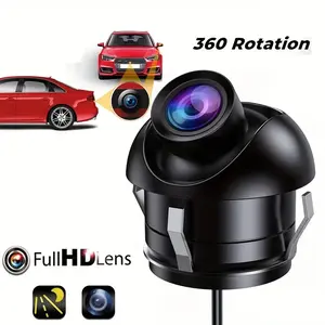 480p HD Car Backup Camera, Rearview Camera, Reverse Camera for Car, AV Interface, 8 LED Night Vision, Wide Angle, No Drilling, Universal Rear View, Abs Material