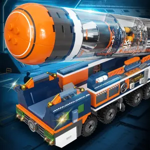 Dongfeng-41 Missile Model Military Space Launch System, War Zone Rocket Assembly Kit, Adult Creative Tank Project, Children Boys Toy Gift
