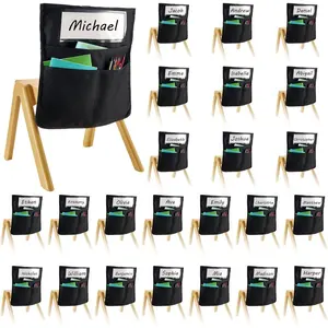 VEVOR Chair Pockets for Classroom, 24 Pack, 18x 20 Inches Chairback Buddy Pocket with Name Tag, 6 Bright Colors, Back of Chair Organizer for Kids in Classroom, Kindergarten, School, and HomeVEVOR Super Brand Day