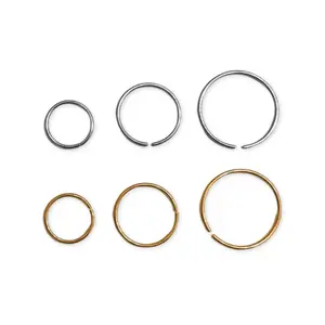 Minimalist Nose Hoop in Surgical Steel 6/8/10mm 20 Gauge Hypoallergenic with Case and Pouch