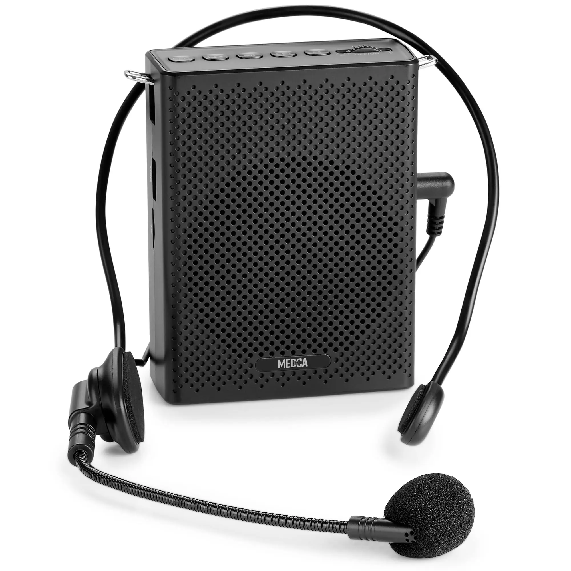 Portable Mini Voice Amplifier, Built-in Rechargeable Wired Portable Microphone and Speaker with Waist-Band