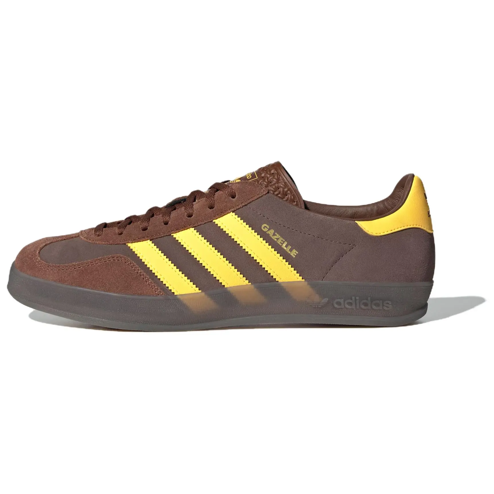 Adidas Originals Gazelle Indoor Low-Top Trainers - Unisex Dark Brown Thin-Soled, Comfortable, Versatile, Durable Casual Footwear (House White Official Maison Mihara Flats), Trainer