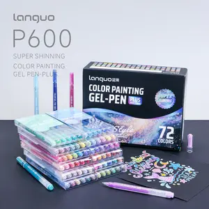 72 Color Glitter Gel Pens, Perfect for Adult Coloring Books, Drawing, DIY Birthday Cards, Non-Disposable Art Supplies