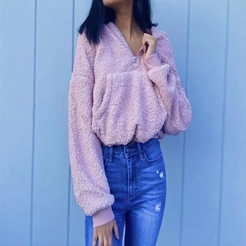 COZY NIGHTS TEDDY SWEATER (PINK)