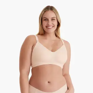 Momcozy Nursing Bras for Breastfeeding（recommend one size up）, puming bra YN21 Seamless Ultra Comfort Maternity Bra, Natural Shape, Pregnancy Sleep Bralette tiktok shop maternity  undies