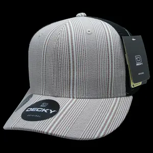 212 MAIN Unisex Plaid Print Trucker Cap - 6-Panel Mid Profile Structured, 6018-141 141-Black, Breathable Mesh Hat, Snapback, Vintage Style, 1-Size Fits Most, Unisex Fit, Mesh Hats