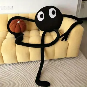 Cute Coal Ball Plush Toy Stuffed Animal, Perfect for Cushions, Sofa Decorations, Car Interior, Bedroom Ornaments, Halloween & Christmas Gifts