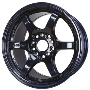 Gram Lights 57DR 18x10.5 +12 5x114.3 Dark Blue Chrome Wheel (Min Order Qty Of 20)