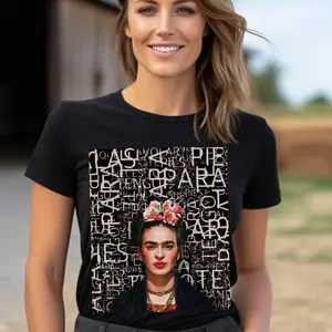 Frida Kahlo Portrait Art T-Shirt - Feminist Mexican Tee For Women'S Rights & Latina Power