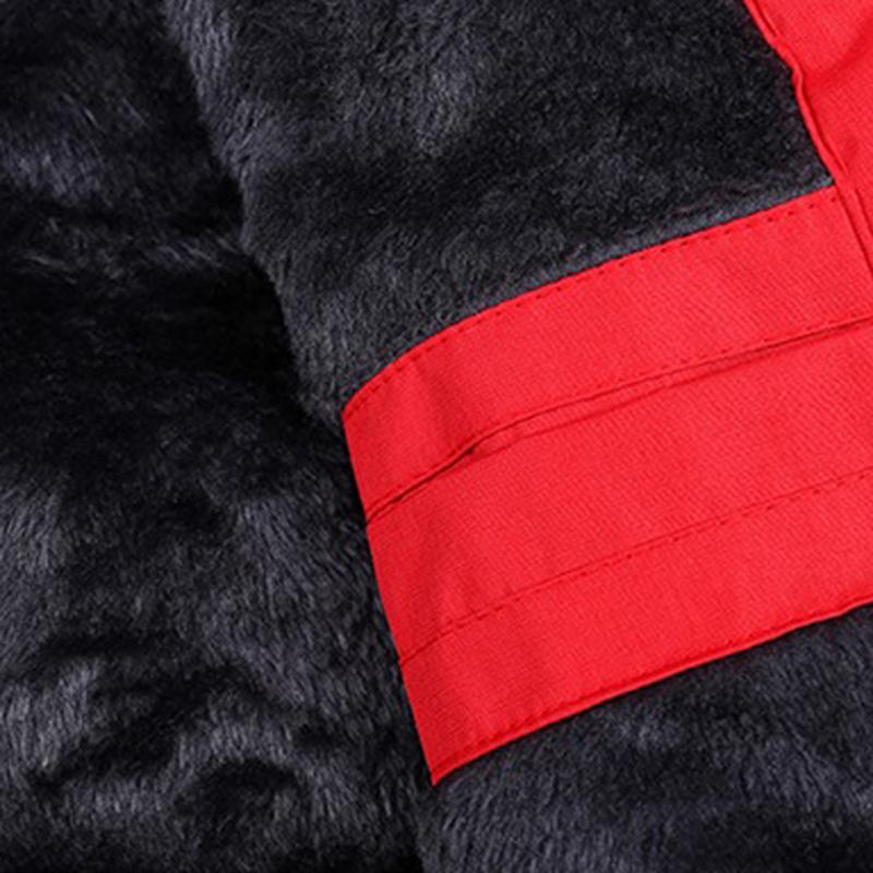 Men's Winter Windproof Waterproof Snow-Fleece Hoodie – Thick, Warm Cold-Weather Jacket; Features a Removable Hood & Zippered Front Closure; Perfect for Outdoor Sports, Hiking & Everyday Commuting; A Versatile Must-Have Piece for Men's Wardrobes