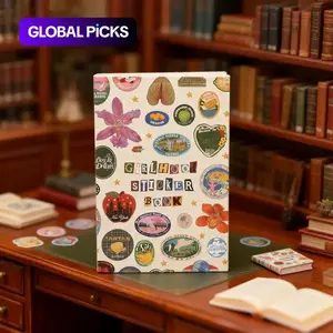 Cute Vintage-Style Girlhood Sticker Book, Art Stickers, Sticker Notepad, Sticker Album for Stamp Collectors, Gift for Friends and Family, Scrapbooking