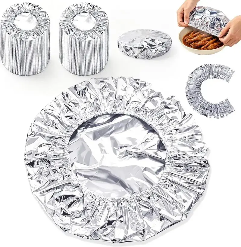 50 PCS Reusable Aluminum Foil Zipper Bags Waterproof Airtight Freezer Safe Food Storage Bags