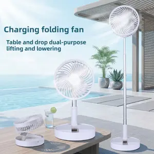 Portable Foldable USB Charging Fan, Extendable Desktop Office Fan, Battery Included, Ca Prop 65 Compliant, Ideal for Home & Office Use