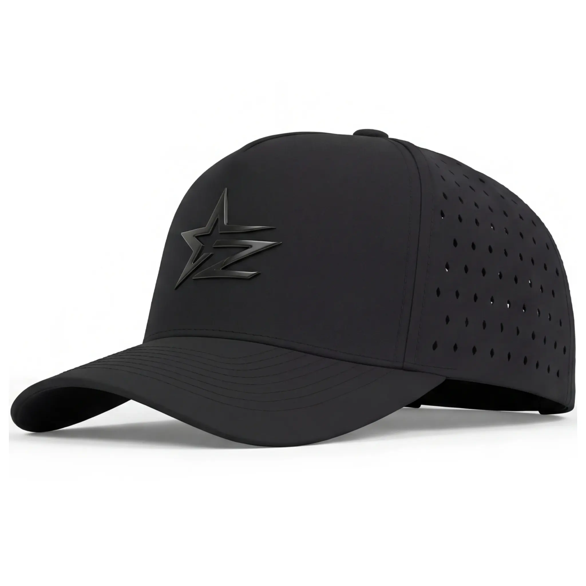 2THESTARS Men's Quick-Dry Water-Resistant Mesh Snapback Baseball Cap, Adjustable Golf Performance Hat (22"-23.6"/56-60cm) for Golf, Running, Sports-Inspired Polyester Hats, Golf Performance Hats